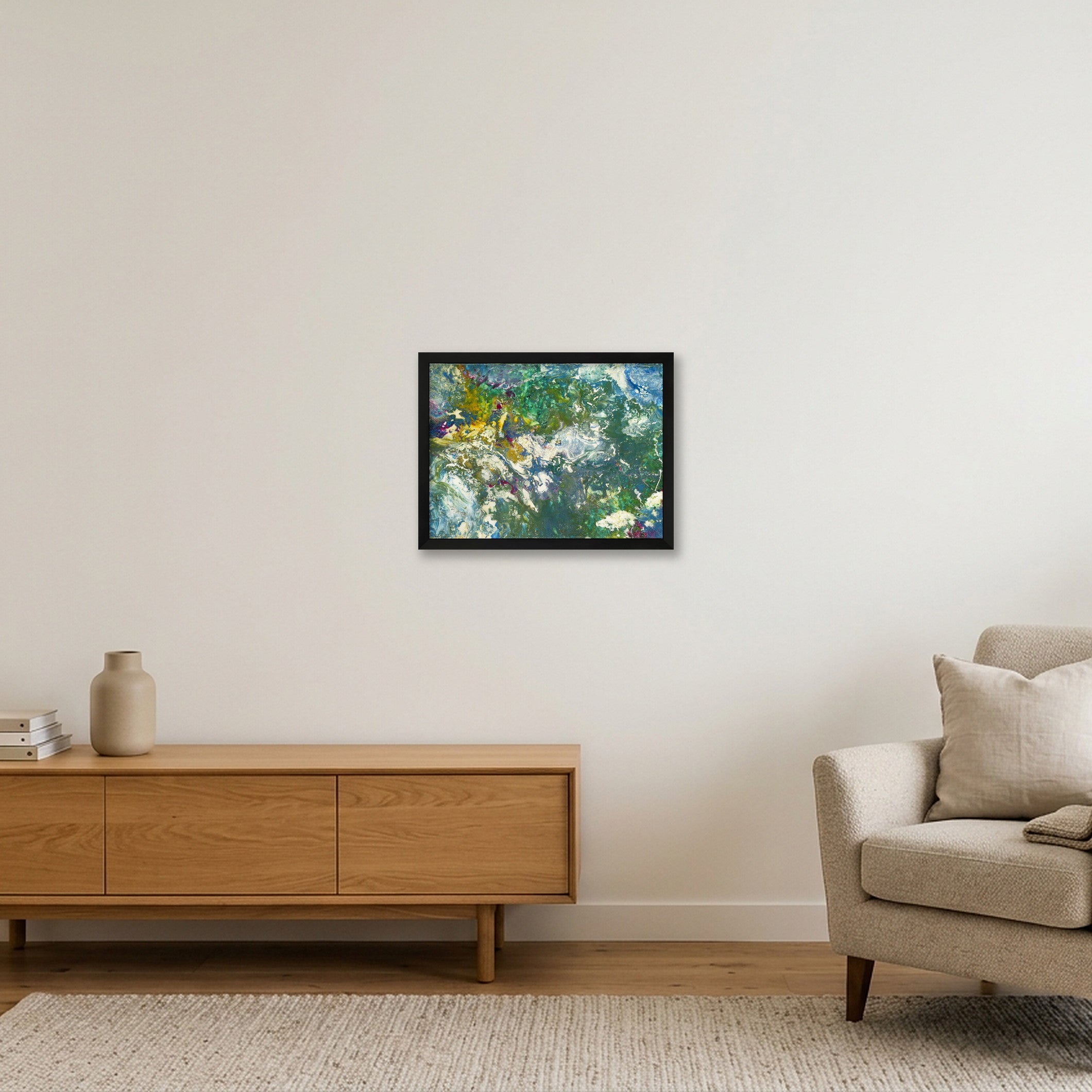 Die Erde  — 40×30cm, 16×12" Black Frame