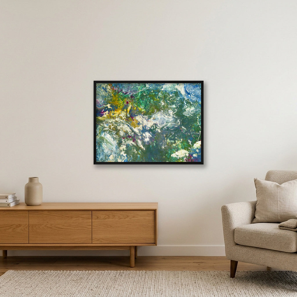 Die Erde  — 80×60cm, 31×24" Black Frame