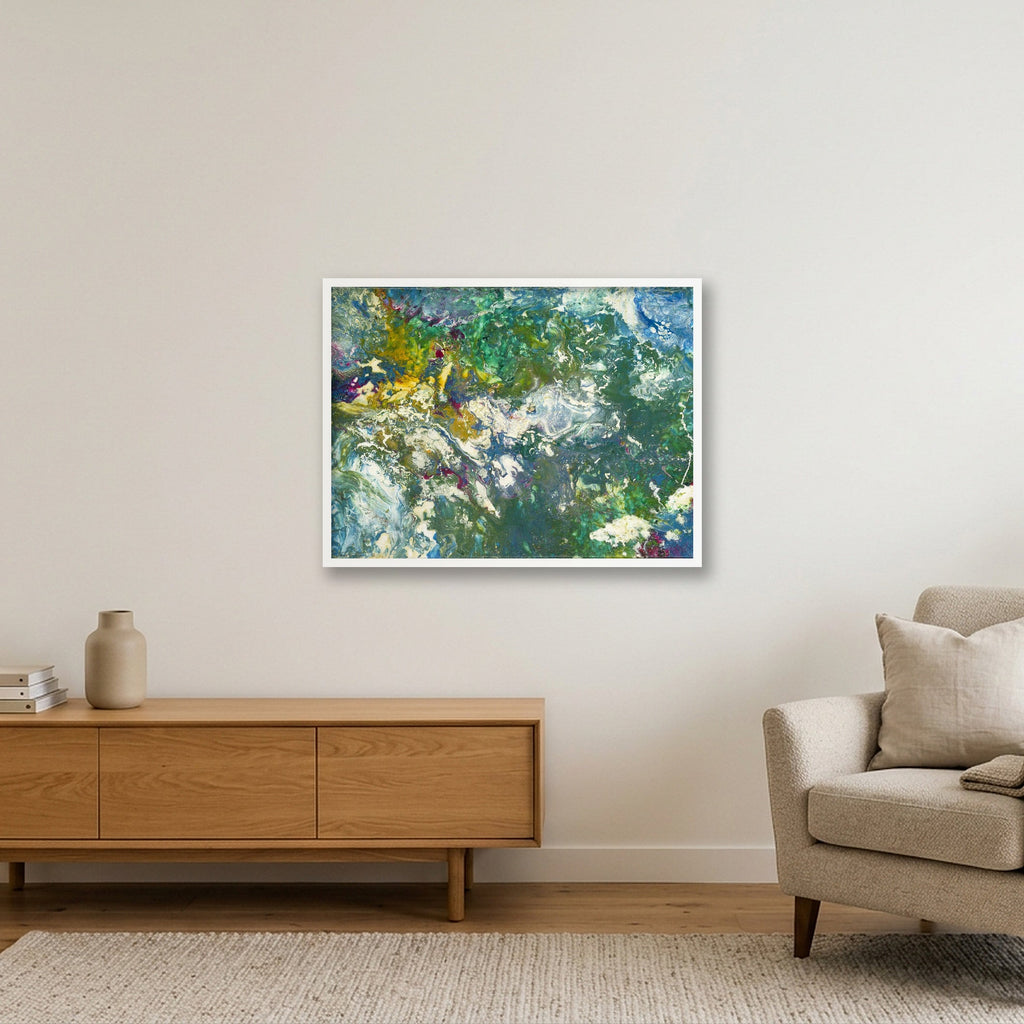 Die Erde  — 80×60cm, 31×24" White Frame