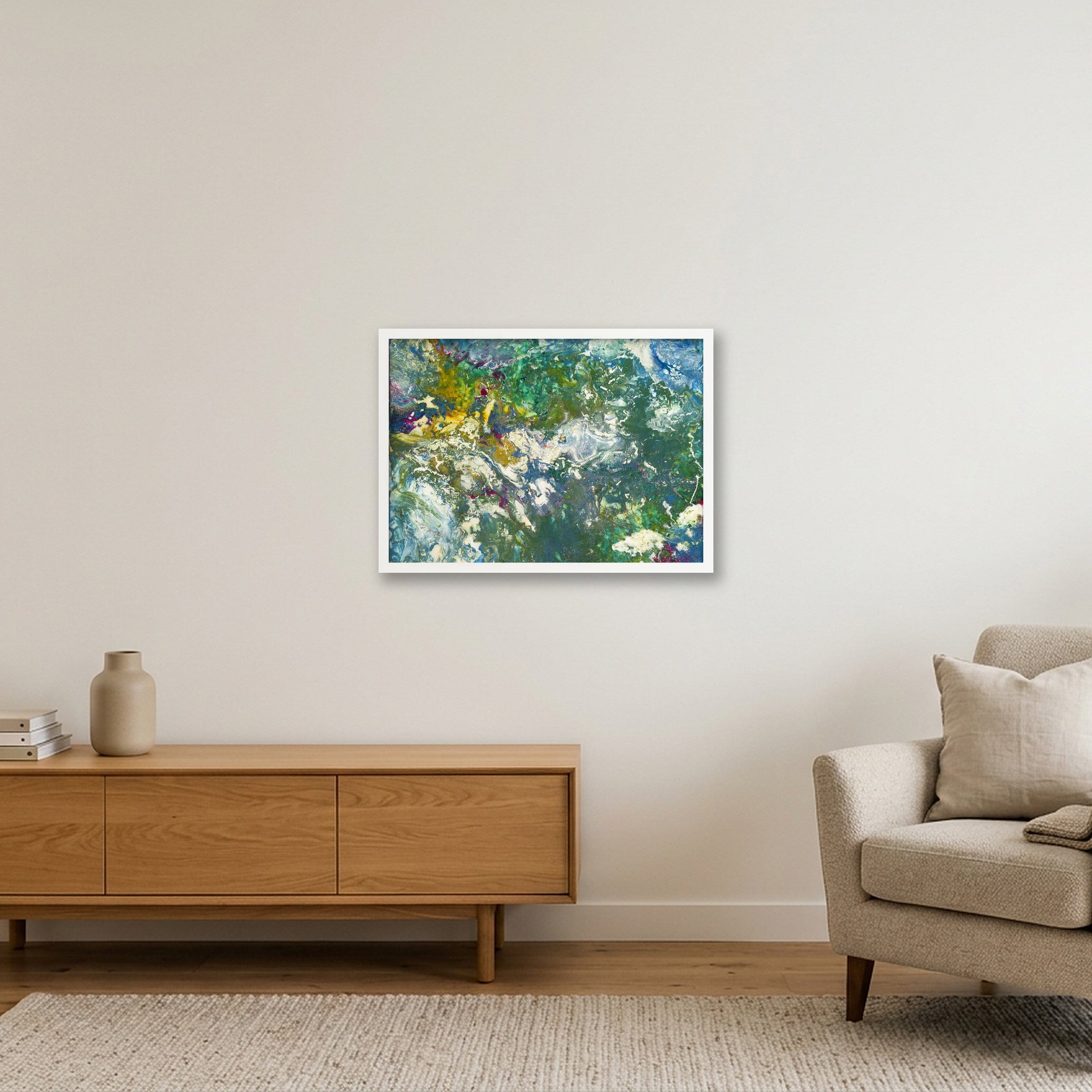 Die Erde  — 59×42cm, 23×17" White Frame