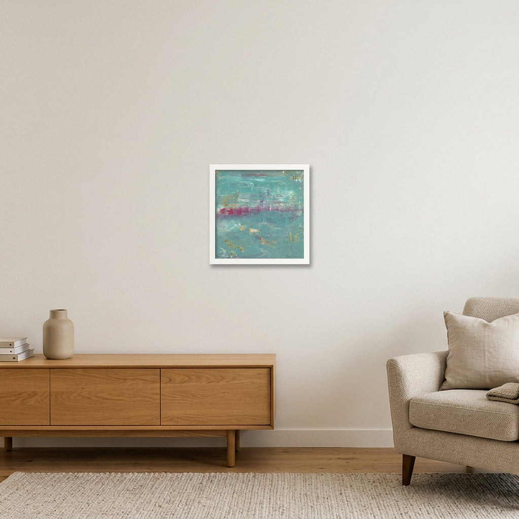 Der Neuanfang — 30×30cm, 12×12" White Frame